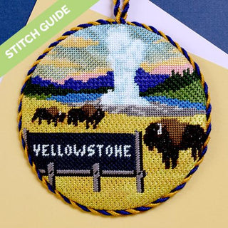 Stitch Guide   Explore America   Yellowstone Stitch Guides/Charts Needlepoint.Com 
