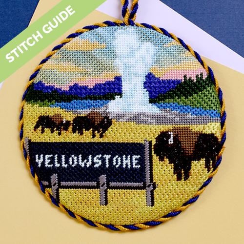 Stitch Guide   Explore America   Yellowstone Stitch Guides/Charts Needlepoint.Com 
