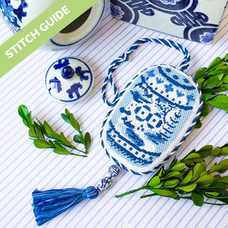 Stitch Guide   Garden Stool Stitch Guides/Charts Needlepoint.Com 

