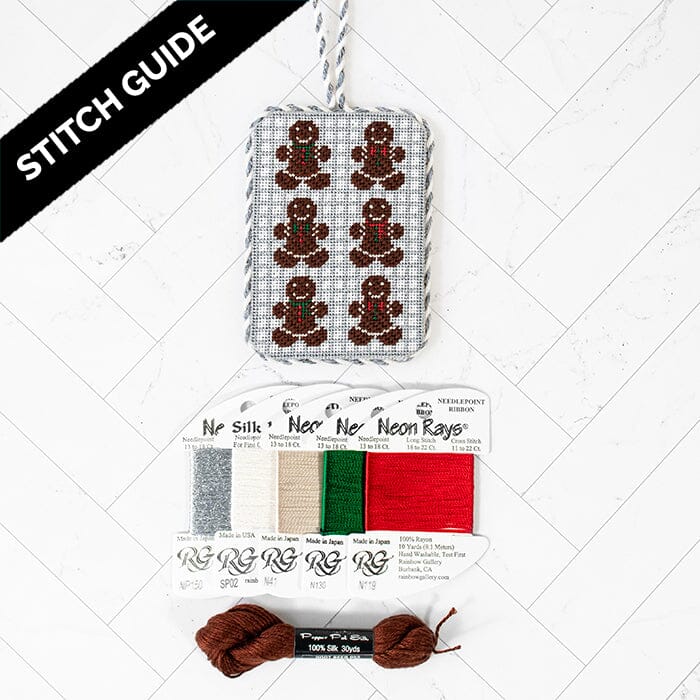 Stitch Guide - Gingerbread Cookies Stitch Guides/Charts Needlepoint.Com 