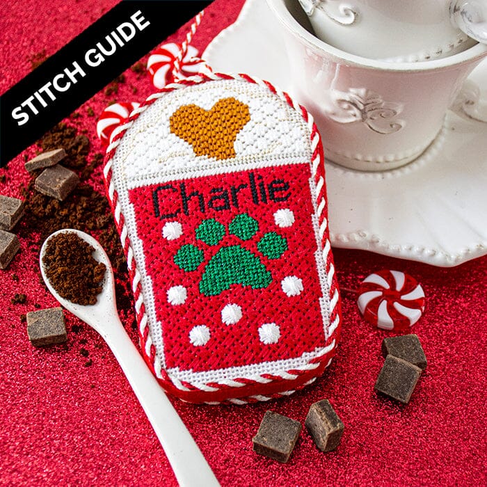 Stitch Guide - Holiday Pup Cup Stitch Guides/Charts Needlepoint.Com 
