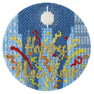 Stitch Guide   Holidays in New York   Happy New Year! Stitch Guides/Charts Needlepoint.Com 
