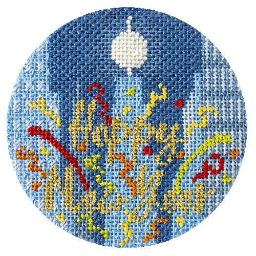 Stitch Guide   Holidays in New York   Happy New Year! Stitch Guides/Charts Needlepoint.Com 

