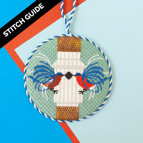Stitch Guide   Homecoming Birds Ornament Stitch Guides/Charts Needlepoint.Com 
