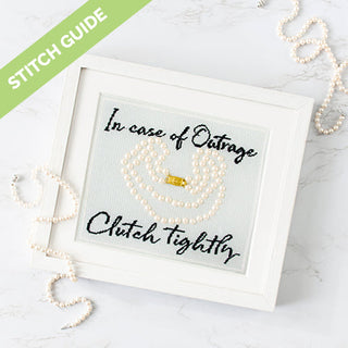 Stitch Guide   In Case of Outrage Stitch Guides/Charts Needlepoint.Com 
