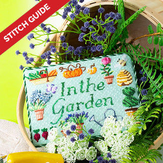 Stitch Guide   In The Garden Sign Stitch Guides/Charts Needlepoint.Com 
