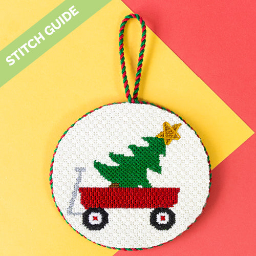 Stitch Guide - Little Christmas Wagon Stitch Guides/Charts Needlepoint.Com 