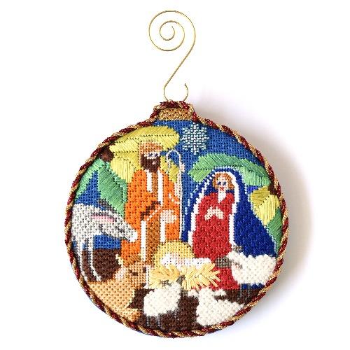 Stitch Guide - Nativity Ornament Stitch Guides/Charts Needlepoint.Com 