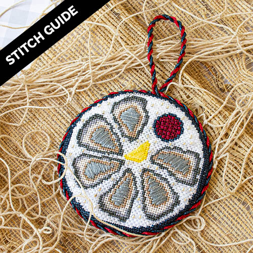 Shell Needlepoint Chart Stitch Guide - Oysters on the Half Shell | Needlepoint.Com