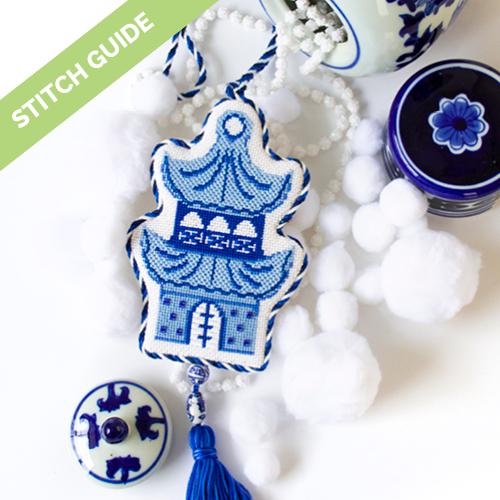 Stitch Guide - Pagoda Ornament Stitch Guides/Charts Needlepoint.Com 