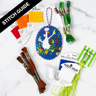 Stitch Guide   Partridge in a Pear Tree Stitch Guides/Charts Needlepoint.Com 
