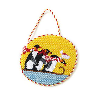 Stitch Guide   Penguins Sledding Stitch Guides/Charts Needlepoint.Com 
