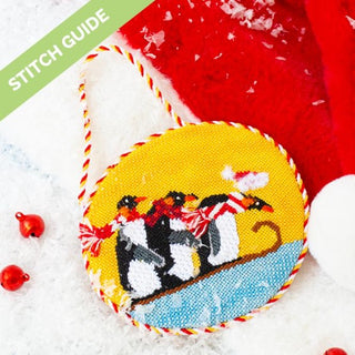 Stitch Guide   Penguins Sledding Stitch Guides/Charts Needlepoint.Com 

