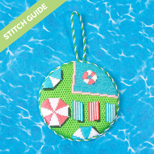 Stitch Guide   Pool Day Stitch Guides/Charts Needlepoint.Com 
