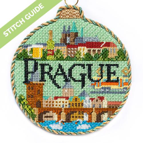 Stitch Guide - Prague Travel Round Stitch Guides/Charts Needlepoint.Com 