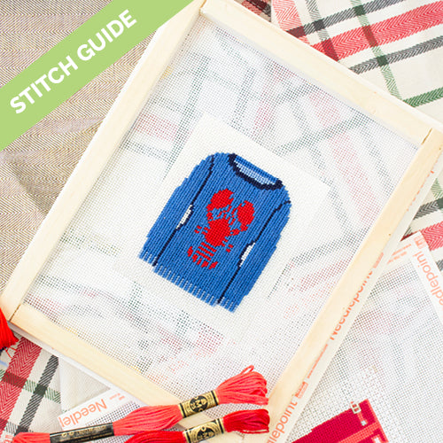 Stitch Guide - Preppy Sweater Stitch Guides/Charts Needlepoint.Com 