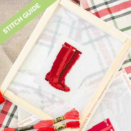 Stitch Guide   Preppy Wellies Stitch Guides/Charts Needlepoint.Com 
