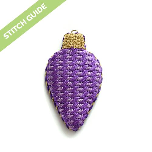 Stitch Guide - Purple Light Bulb Stitch Guides/Charts Needlepoint.Com 