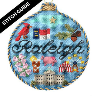 Stitch Guide   Raleigh Travel Round Stitch Guides/Charts Needlepoint.Com 
