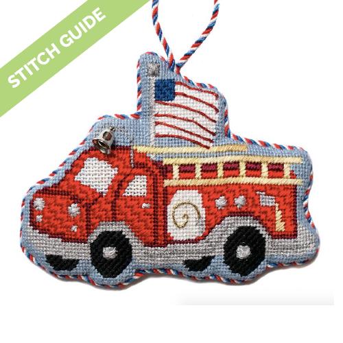 Stitch Guide   Red Fire Engine Stitch Guides/Charts Needlepoint.Com 
