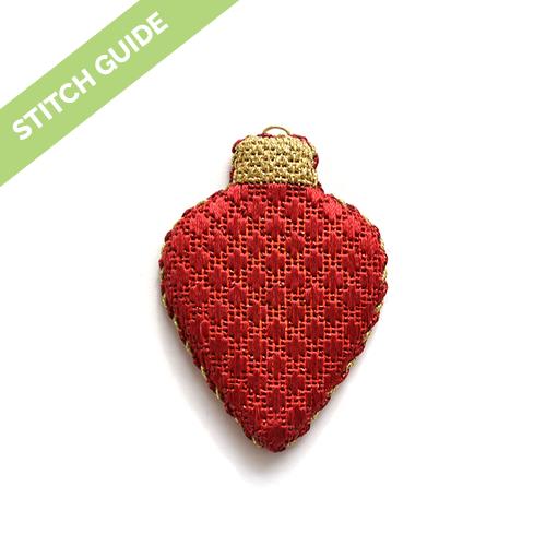Stitch Guide - Red Light Bulb Stitch Guides/Charts Needlepoint.Com 