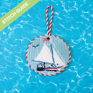 Stitch Guide   Regatta Round   Clipper Stitch Guides/Charts Needlepoint.Com 
