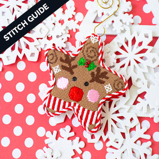 Stitch Guide   Reindeer Star Stitch Guides/Charts Needlepoint.Com 
