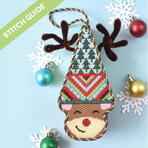 Stitch Guide   Rudy From The Reindeer Games Stitch Guides/Charts Needlepoint.Com 

