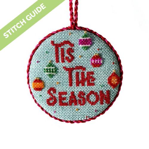 Stitch Guide - Season’s Greeting Rounds - Tis The Season Stitch Guides/Charts Needlepoint.Com 