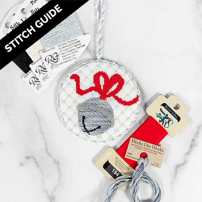 Stitch Guide   Silver Bell Ornament Stitch Guides/Charts Pepperberry Designs 
