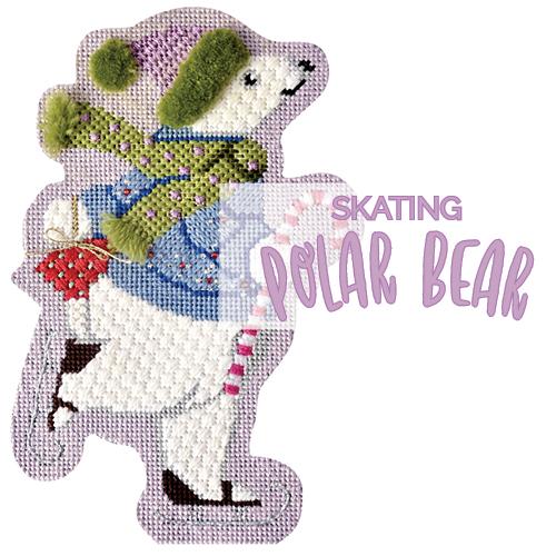 Stitch Guide - Skating Polar Bear Stitch Guides/Charts Needlepoint.Com 