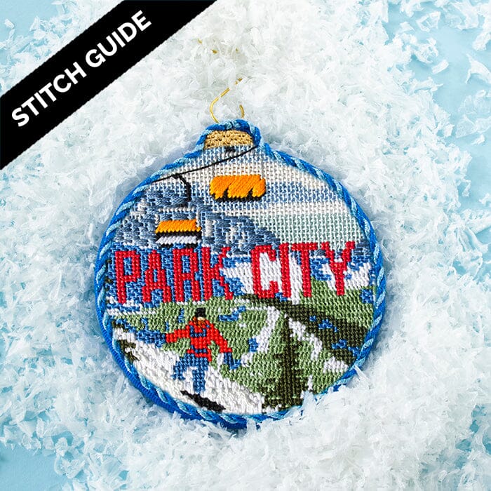 Stitch Guide - Ski Resorts - Park City Stitch Guides/Charts Needlepoint.Com 