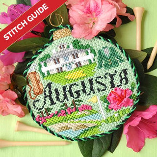 Stitch Guide   Sporting Round   Augusta Stitch Guides/Charts Needlepoint.Com 
