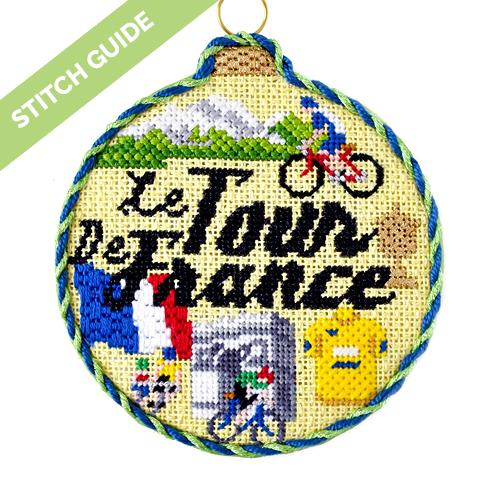 Stitch Guide   Sporting Round   Tour de France Stitch Guides/Charts Needlepoint.Com 
