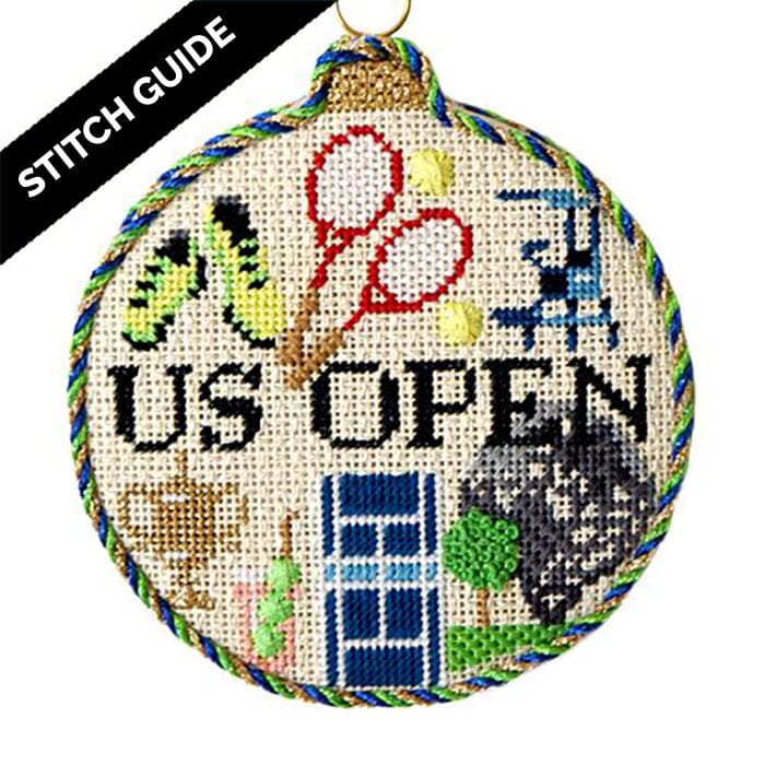 Stitch Guide   Sporting Round   US Open Stitch Guides/Charts Needlepoint.Com 
