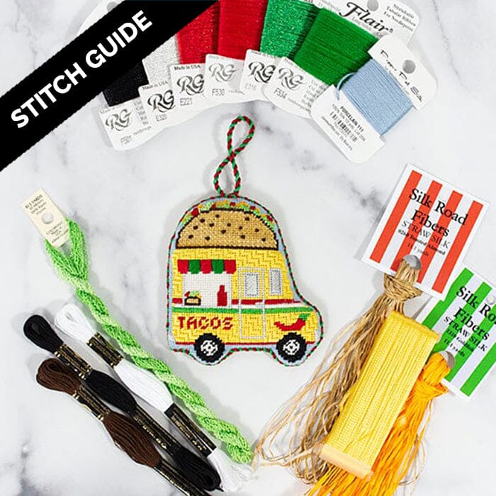 Stitch Guide   Taco Truck Stitch Guide Needlepoint.Com 
