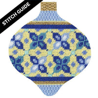 Stitch Guide - Tuscan Bauble - Pisa Stitch Guides/Charts Needlepoint.Com 