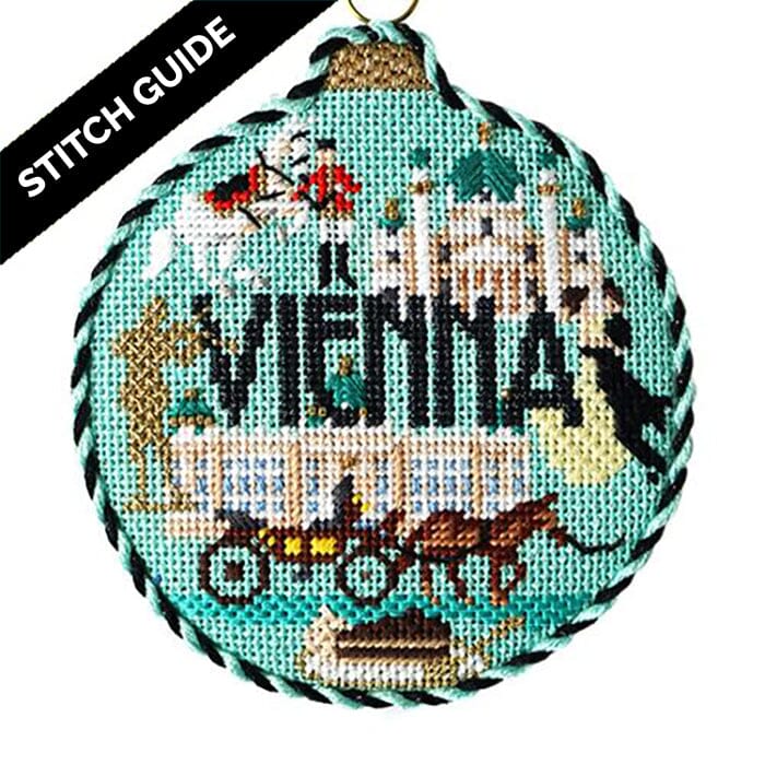 Stitch Guide - Vienna Travel Round Stitch Guides/Charts Needlepoint.Com 
