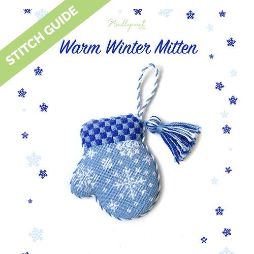 Stitch Guide - Warm Winter Mitten Stitch Guides/Charts Needlepoint.Com 