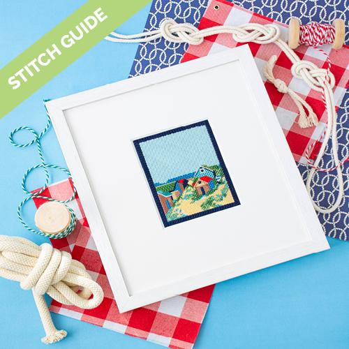 Stitch Guide   Wishtown Beach Houses Stitch Guides/Charts Needlepoint.Com 
