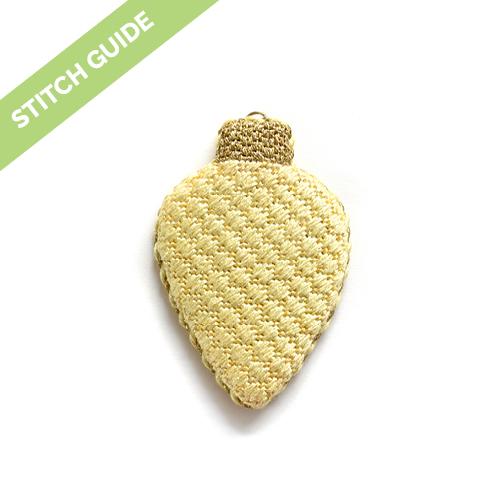 Stitch Guide - Yellow Light Bulb Stitch Guides/Charts Needlepoint.Com 