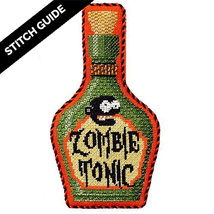 Stitch Guide - Zombie Tonic Poison Bottle Stitch Guides/Charts Kirk & Bradley 
