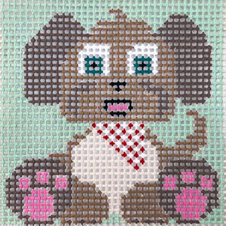 Stitchin' Littles   Bandit Puppy Kits Purple Palm Designs 
