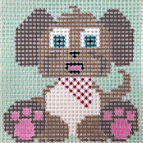 Stitchin' Littles   Bandit Puppy Kits Purple Palm Designs 
