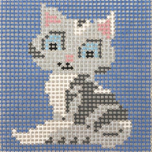 Stitchin' Littles   Pretty Kitty Kits Purple Palm Designs 
