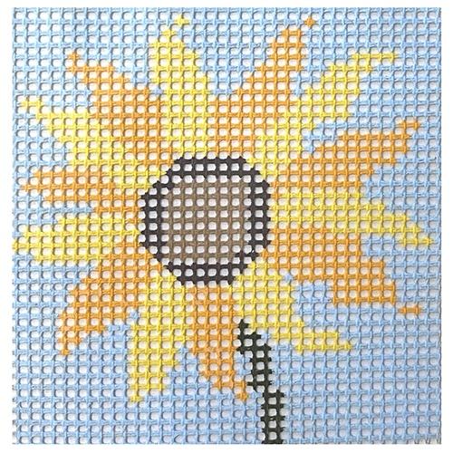 Stitchin' Littles   Sunshine Painted Canvas Purple Palm Designs 
