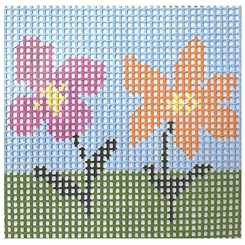 Stitchin' Littles   Two Blooms Kits Purple Palm Designs 
