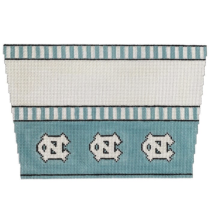Stocking Cuff   UNC Painted Canvas Kristine Kingston 

