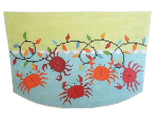 Stocking Top Crabs Painted Canvas Pippin  - 1