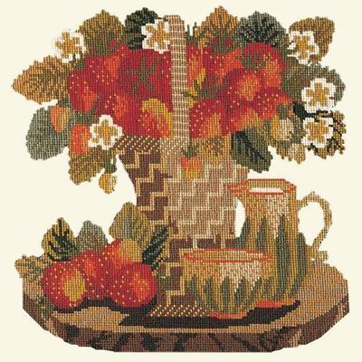 Strawberries Needlepoint Kit Kits Elizabeth Bradley Design 
